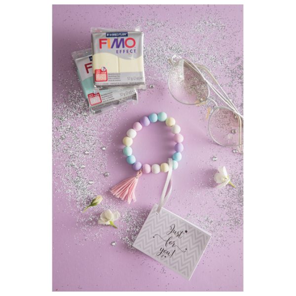 Masa za modeliranje   57g Fimo Effect Staedtler 8020-605 pastelno lila - Slika 3