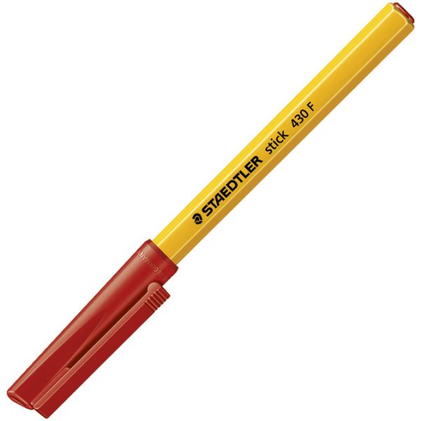 Olovka kemijska Stick Staedtler 430 F-2 crvena - Slika 2