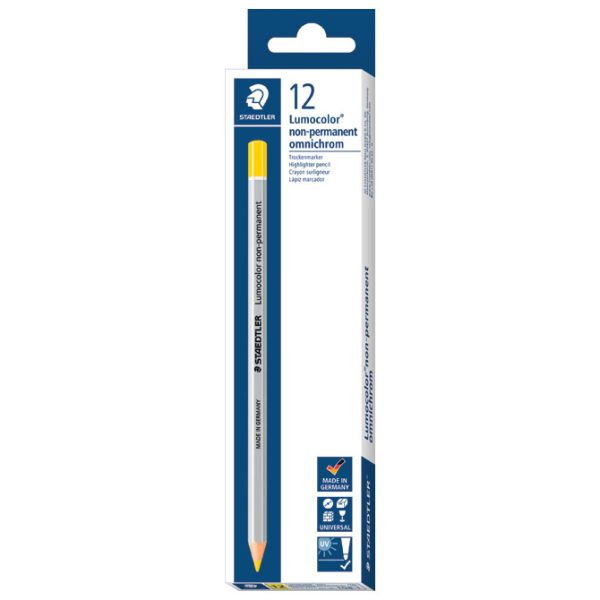 Olovka specijalna nepermanentna Omnichrom pk12 Staedtler 108-1 žuta - Slika 2