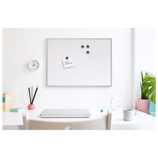 Ploča magnetna  58,5x43 cm aluminijski okvir Nobo 1903777 bijela - Slika 2