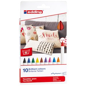 Marker za tekstil 1 mm 10boja pk10 Edding 4600 blister