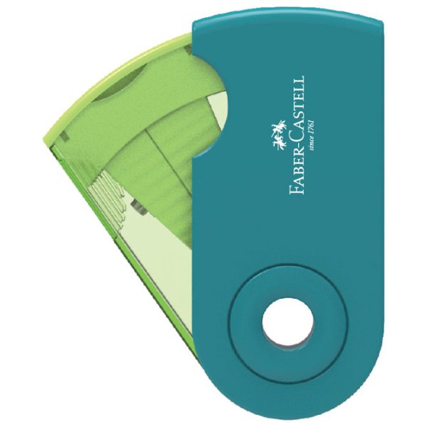 Šiljilo pvc s pvc kutijom 1rupa Sleeve Mini Faber-Castell 182714 sortirano - Slika 2
