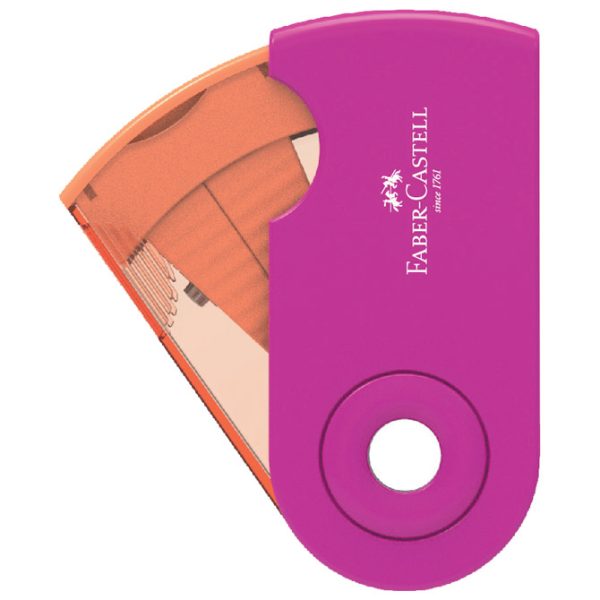 Šiljilo pvc s pvc kutijom 1rupa Sleeve Mini Faber-Castell 182714 sortirano - Slika 3