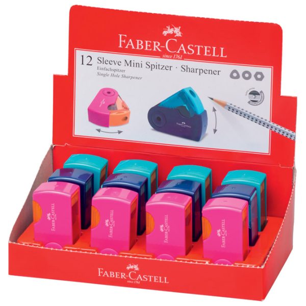 Šiljilo pvc s pvc kutijom 1rupa Sleeve Mini Faber-Castell 182714 sortirano - Slika 4