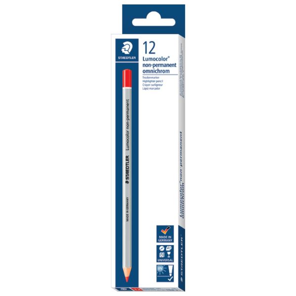 Olovka specijalna nepermanentna Omnichrom pk12 Staedtler 108-2 crvena - Slika 2