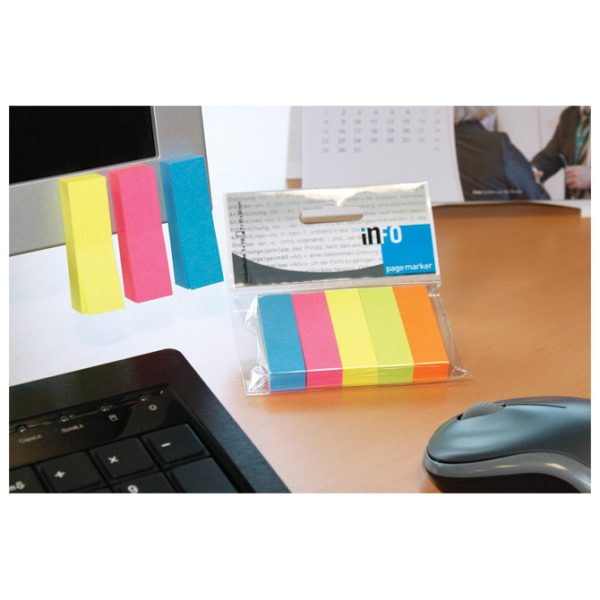 Zastavica 15x50 mm 5bojax100L papir Global Notes 5679-39-pk5 sortirano blister - Slika 3