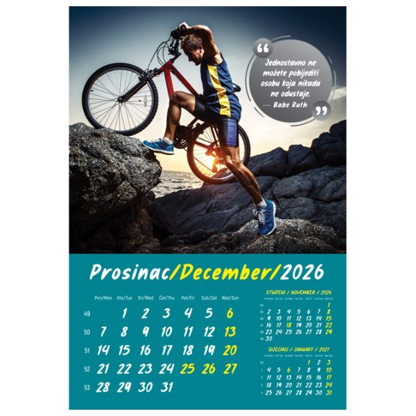 Kalendar "Zrnce mudrosti 2026" 13 listova, spirala - Slika 5