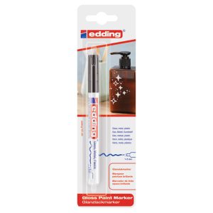 Marker permanentni sjajni lakirajući 1-2 mm Edding 751/1 crni blister