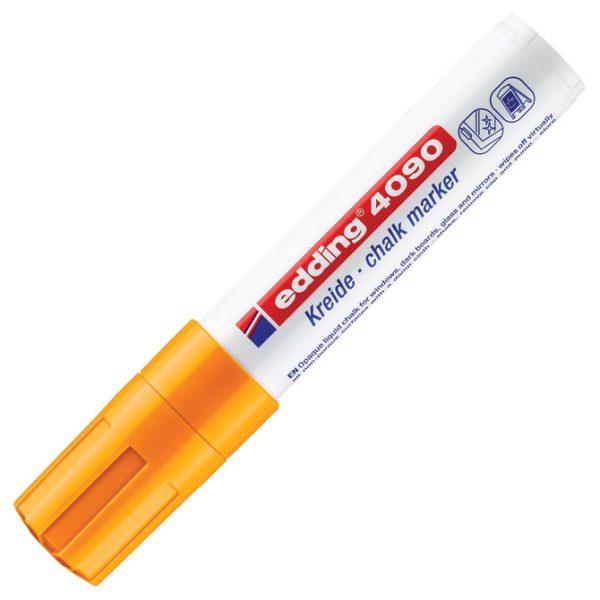 Marker-kreda za staklo 4-15 mm Edding 4090 neon narančasti - Slika 2
