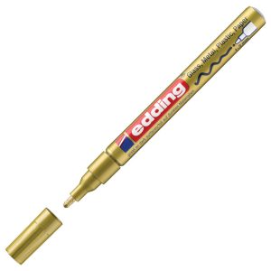 Marker permanentni sjajni lakirajući 1-2 mm Edding 751 zlatni