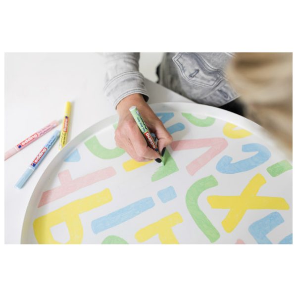 Marker permanentni sjajni lakirajući 1-2 mm Edding 751/5boja pastel blister - Slika 5