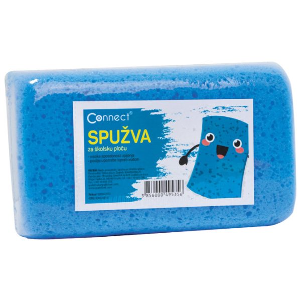 Spužva školska 17x10x6 cm Connect plava - Slika 2