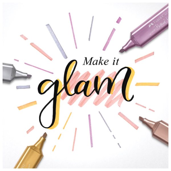 Signir 1-5 mm 46 Metallic Faber-Castell 154626 prljavo rozi - Slika 6