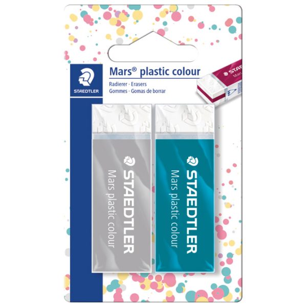 Gumica Mars plastic colour pk2 Staedtler 52650E1BK2 blister!! - Slika 2