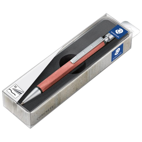 Olovka kemijska Concrete (tijelo od betona) Premium Staedtler 441CONB2-9 cigla/crvena!! - Slika 2