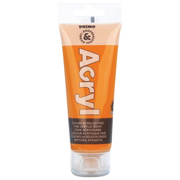 Boja akrilna  75ml pvc tuba Primo 420TA75250 narančasta