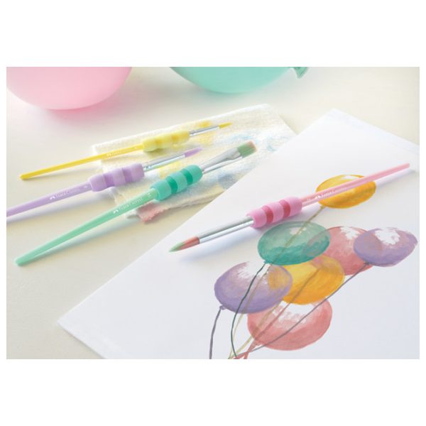 Set kistova od sintetičkih vlakana pk4 Faber-Castell 481620 pastel blister - Slika 6