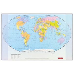 Karta Svijeta 68x44 cm stolna Herlitz 5552203