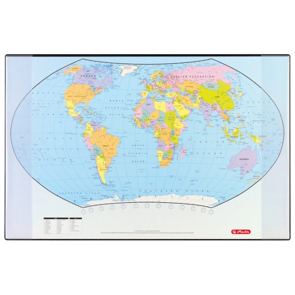 Karta Svijeta 68x44 cm stolna Herlitz 5552203