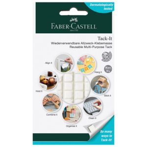 Ljepilo-jastučići 50g 90x Tack-it Faber-Castell 589150 bijelo blister