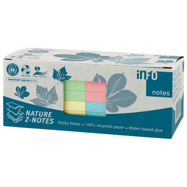 Blok samoljepljiv "Z" 75x75 mm 12x100L Nature Global Notes 5644-88box sortirano - Slika 6