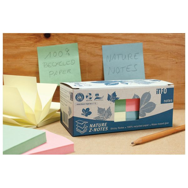 Blok samoljepljiv "Z" 75x75 mm 12x100L Nature Global Notes 5644-88box sortirano - Slika 7