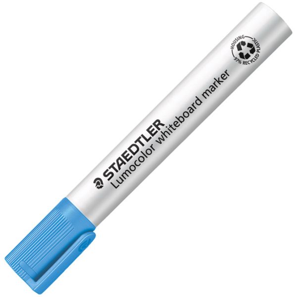 Marker za bijelu ploču 2 mm reciklirani Lumocolor Staedtler 351-30 svijetloplavi - Slika 2