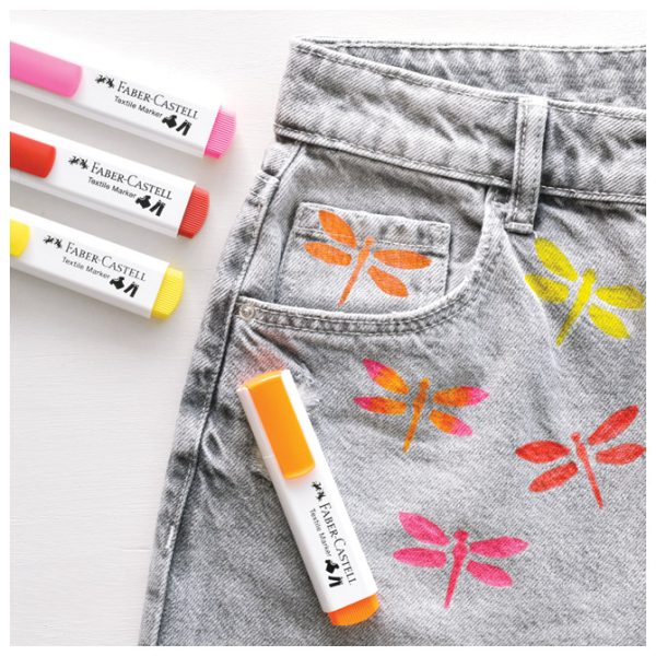 Marker za tekstil 1-5 mm Faber-Castell 159522 crveni - Slika 5