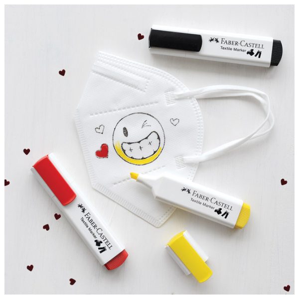 Marker za tekstil 1-5 mm Faber-Castell 159522 crveni - Slika 9