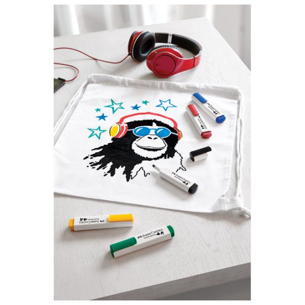 Marker za tekstil 1-5 mm Faber-Castell 159522 crveni - Slika 15