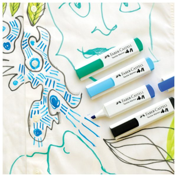 Marker za tekstil 1-5 mm Faber-Castell 159524 zeleni - Slika 3