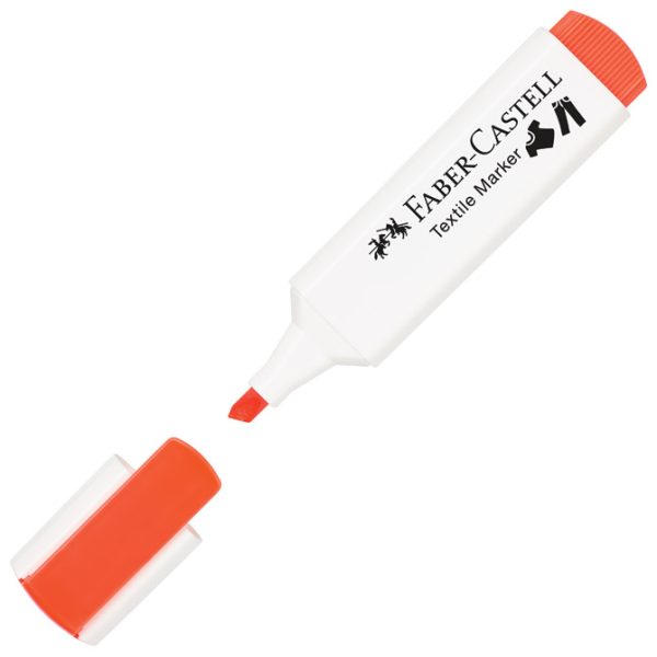 Marker za tekstil 1-5 mm pk4 neon Faber-Castell 159591 sortirano blister - Slika 2
