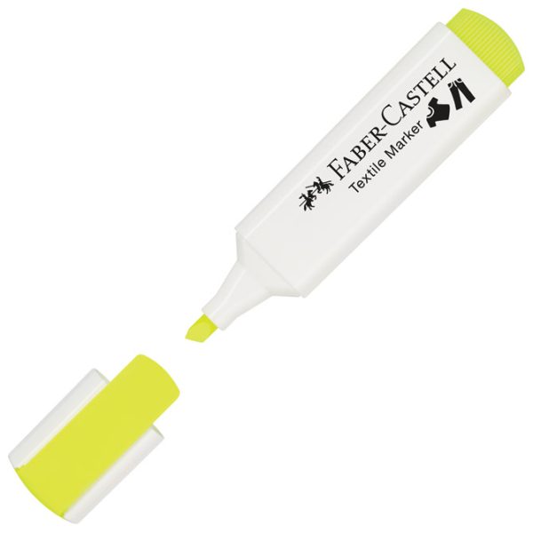 Marker za tekstil 1-5 mm pk4 neon Faber-Castell 159591 sortirano blister - Slika 7