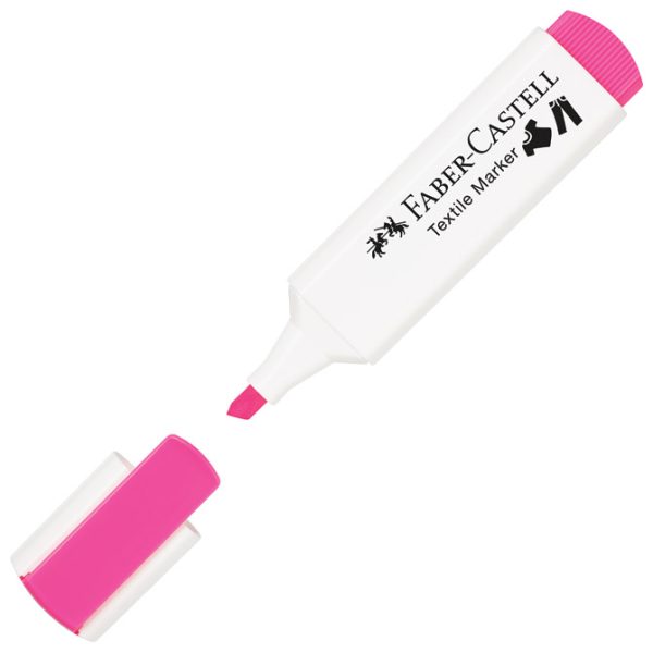 Marker za tekstil 1-5 mm pk4 neon Faber-Castell 159591 sortirano blister - Slika 8