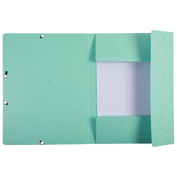 Fascikl klapa s gumicom karton A4 Aquarel Exacompta 55533E pastelno zelena - Slika 2