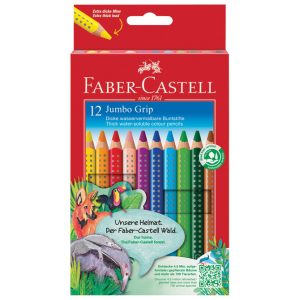 Boje drvene 12boja Jumbo Grip Faber-Castell 110912 blister