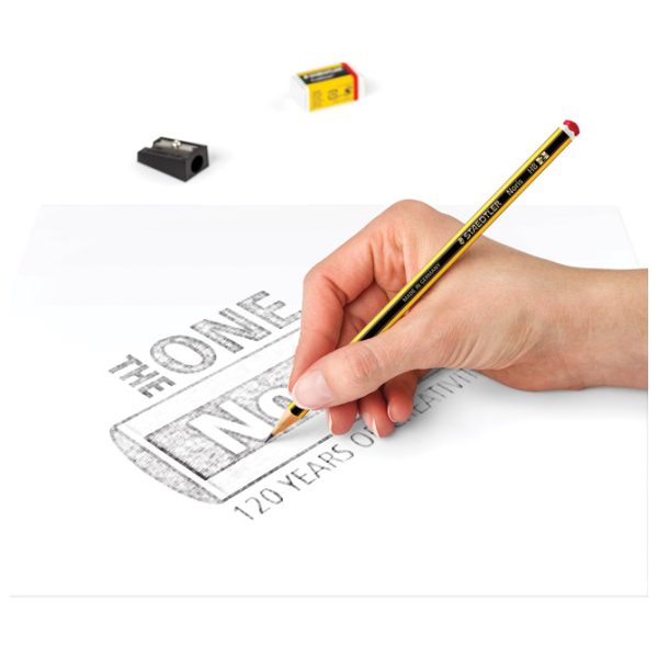 Olovka grafitna HB Noris pk8+gumica+šiljilo gratis Staedtler 120 SBK8P1 blister - Slika 3