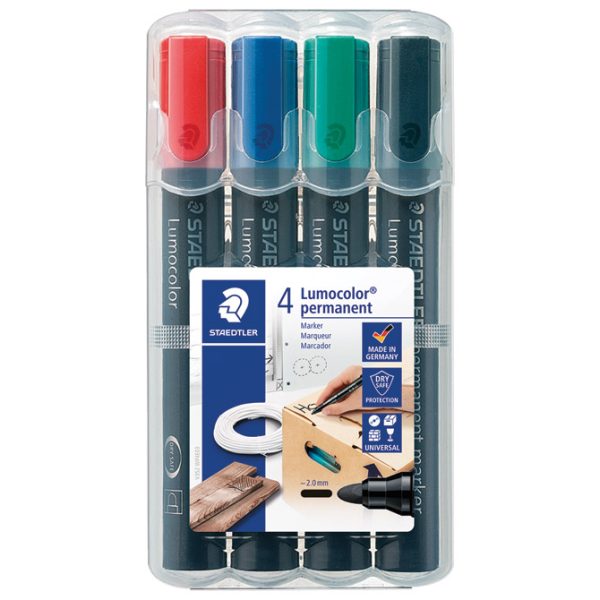 Marker permanentni 2 mm pk4 Lumocolor Staedtler 352 WP4 - Slika 2