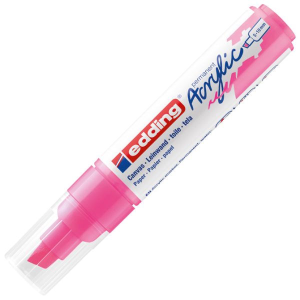 Marker akrilni 5-10 mm Edding 5000069 fluo rozi - Slika 2