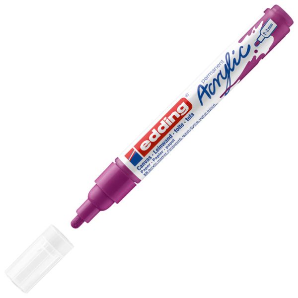 Marker akrilni 2-3 mm Edding 5100910 ljubičasti - Slika 3