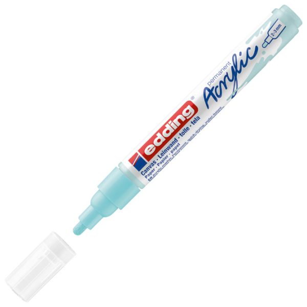 Marker akrilni 2-3 mm Edding 5100916 pastel plavi - Slika 3