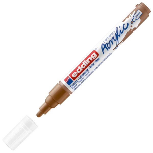 Marker akrilni 2-3 mm Edding 5100919 svijetlosmeđi - Slika 3
