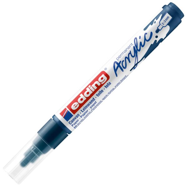 Marker akrilni 2-3 mm Edding 5100933 tamnoplavi - Slika 2
