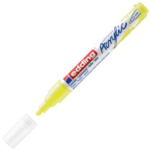 Marker akrilni 2-3 mm Edding 5100065 fluo žuti - Slika 3