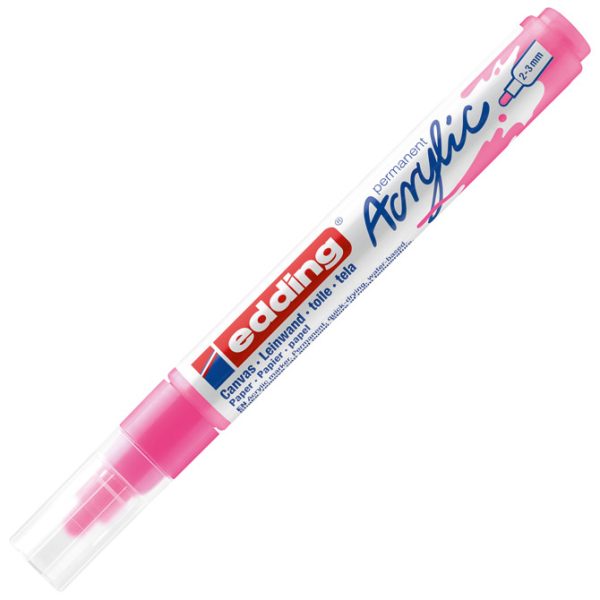 Marker akrilni 2-3 mm Edding 5100069 fluo rozi - Slika 2