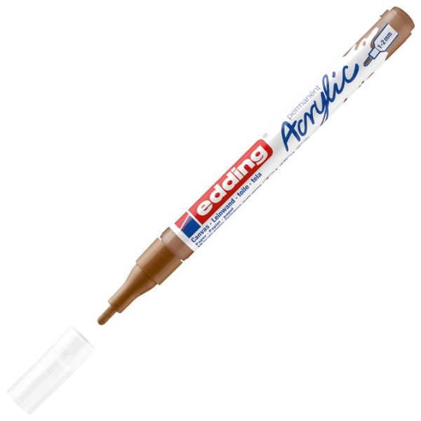 Marker akrilni 1-2 mm Edding 5300919 svijetlosmeđi - Slika 3