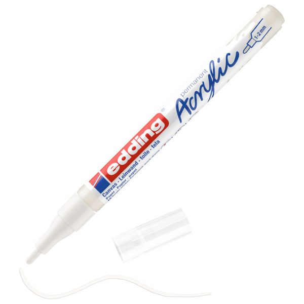 Marker akrilni 1-2 mm Edding 5300922 bijeli