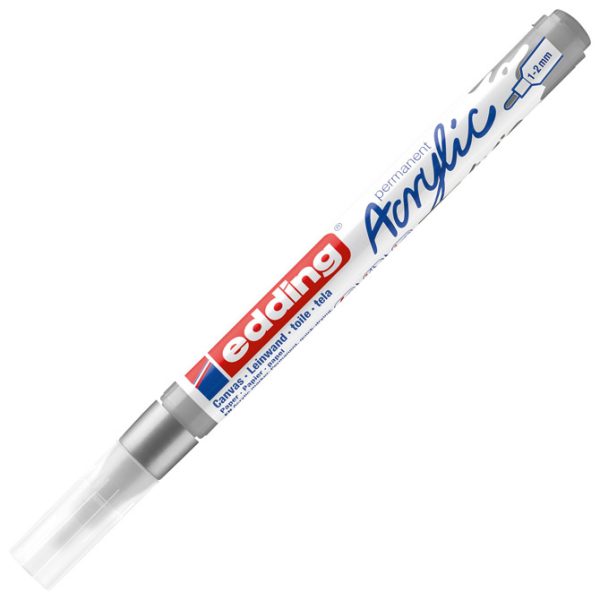 Marker akrilni 1-2 mm Edding 5300923 srebrni - Slika 2