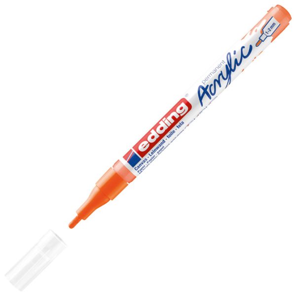 Marker akrilni 1-2 mm Edding 5300066 fluo narančasti - Slika 3