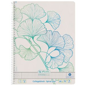 Blok kolegij A4 karo 70L Greenline Ginkgo Herlitz 50033485